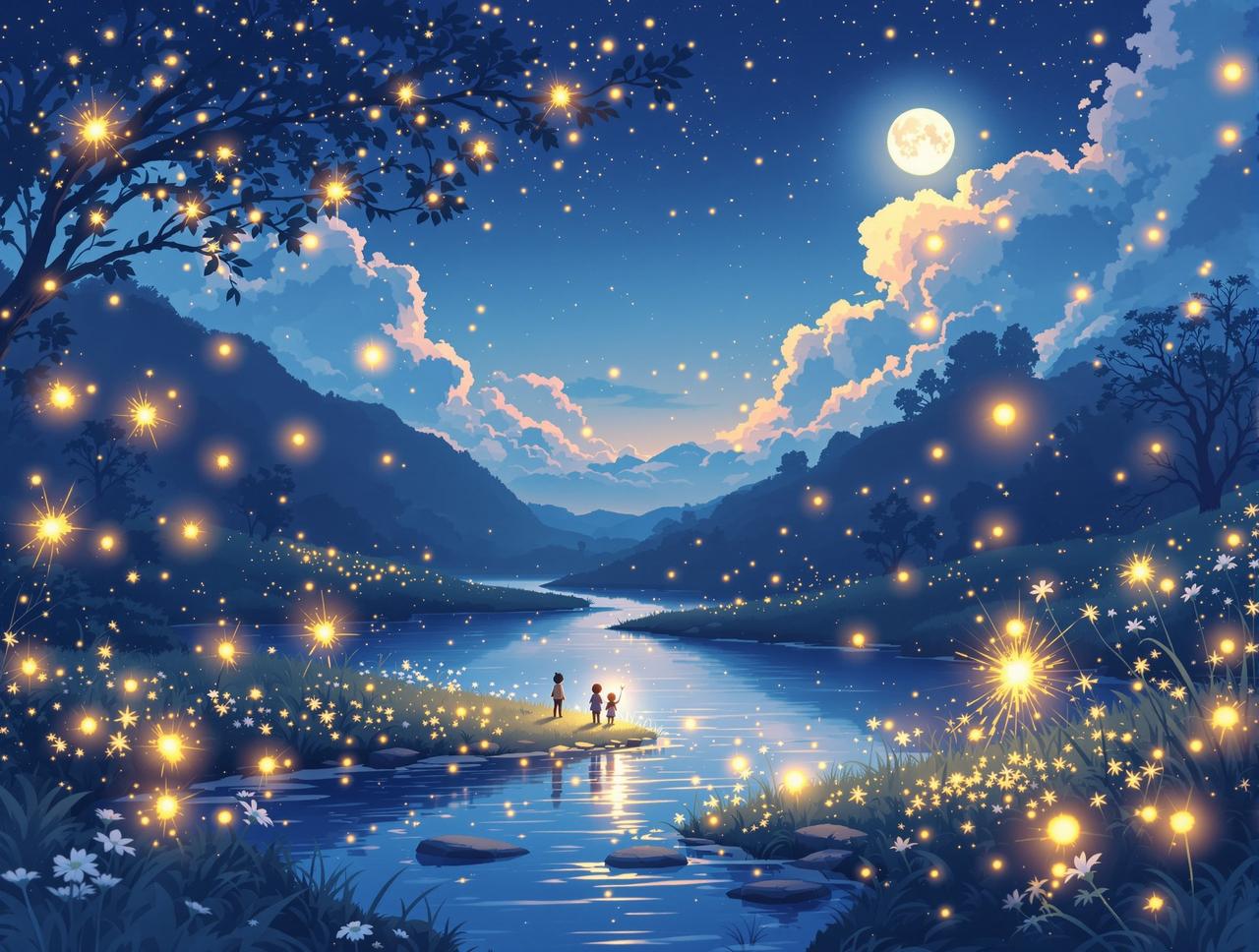 夏夜物语 · 星空与萤火虫 - 魔改短剧精选专题 夏夜物语 · 星空与萤火虫