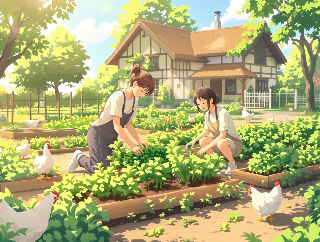 菜园子日记 - 魔改短剧治愈动漫短剧 菜园子日记